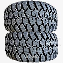 2 NEW 33X12.50R20 LRE Tires Forceland Rebel Hawk R/T Rugged All Terrain Mud Four