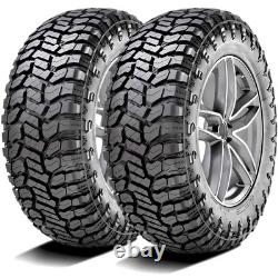 2 Tires Radar Renegade R/T LT 37X13.50R18 Load E 10 Ply (OWL) RT Rugged Terrain