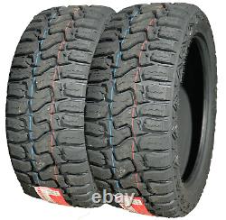 2 X LT 33X12.50R22 114Q LRE Haida HD878 R/T Rugged All Terrain NEW Truck Tires