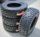 4 New Miletrip Tp99 R/t Lt 285/55r20 Load E 10 Ply Rt Rugged Terrain Tires