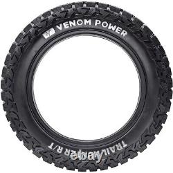 4 Tires Venom Power Trail Hunter R/T LT 33X12.50R20 12 Ply (RWL) Rugged Terrain