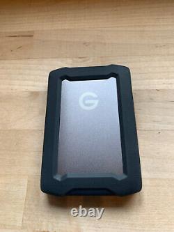 G-Technology 2TB ArmorATD All-Terrain Rugged Portable External Hard Drive- Grey