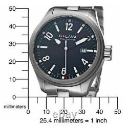 Golana All Terrain Terra Pro Swiss 100 Stainless Steel Rugged Quartz Date Watch