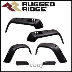 Rugged Ridge 11632.10 All Terrain Fender Flare Set Fits 87-95 Wrangler