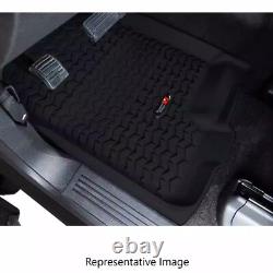 Rugged Ridge All Terrain Black Front & 2nd Row Floor Liners for Wrangler JK 2-Dr