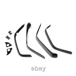 Rugged Ridge Flat Fender Flare Kit Black Smooth All Terrain Jeep Wrangler JK